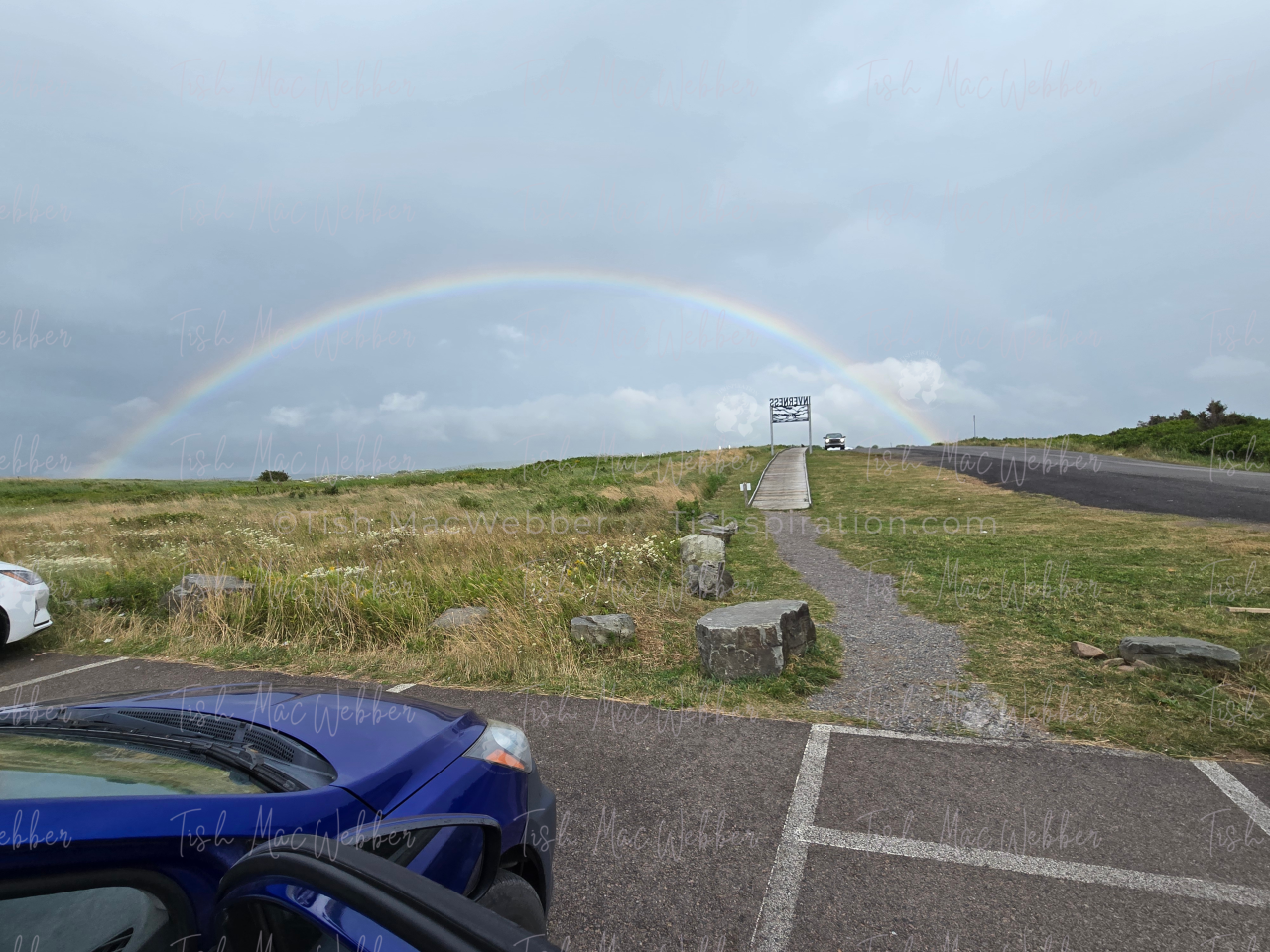 Rainbow over Inverness, Cape Breton Island